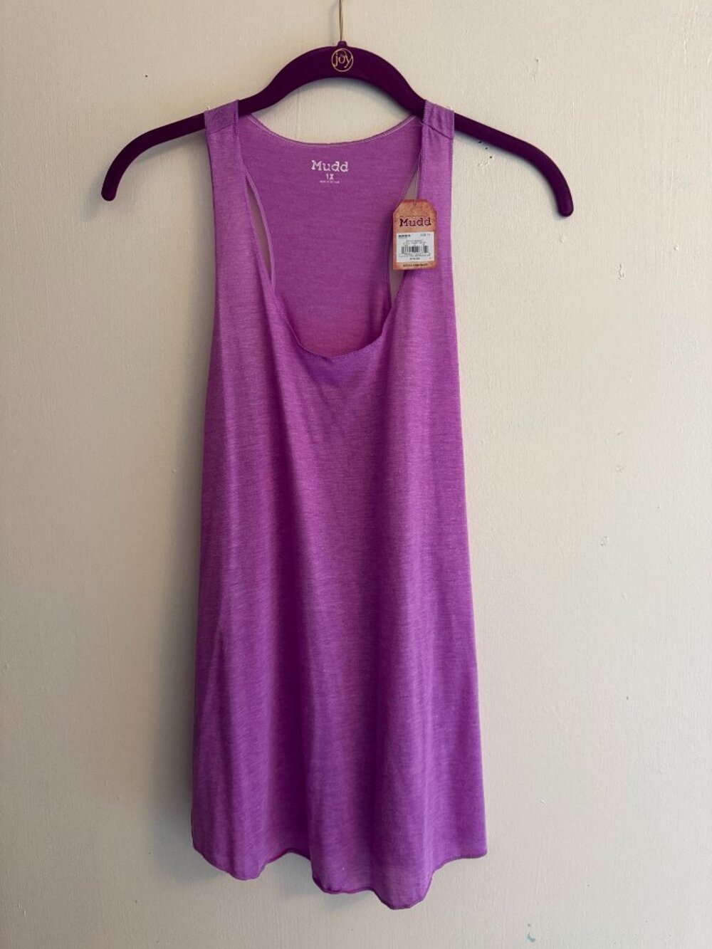 Mudd Purple Racerback Tank Top Size 1X NWT